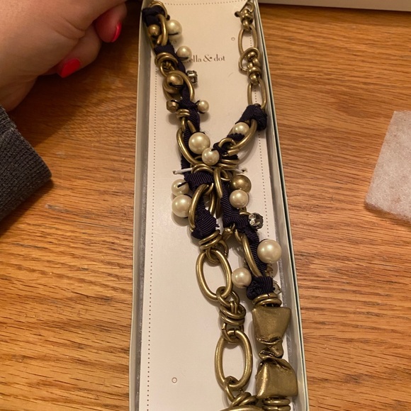 Stella & Dot The French Twist Ribbon Necklace - Picture 2 of 5